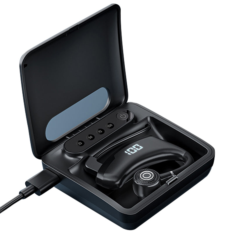 V9S Bluetooth Single-Ear (Monaural) Headset Business Style LED Display Wireless Headphone Earphone with Battery Charging Case V9S Bluetooth Single-Ear (Monaural) Headset Business Style LED Display Wireless Headphone Earphone with Battery Charging Case